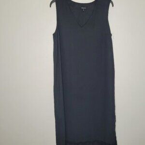 Who What Wear black maxi lace trim whimsigoth witchy goth dress size large